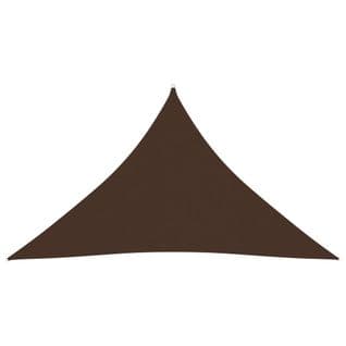 Voile D'ombrage Tissu Oxford Triangulaire 3,5x3,5x4,9 M Marron