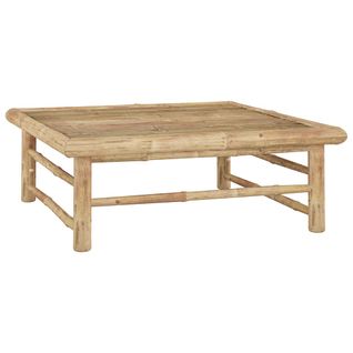 Table basse De Jardin 65x65x30 Cm Bambou