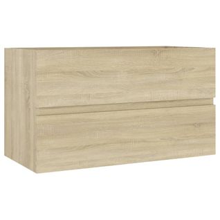 Meuble Sous-Vasque Chêne Sonoma 80x38,5x45 Cm Bois D'ingénierie