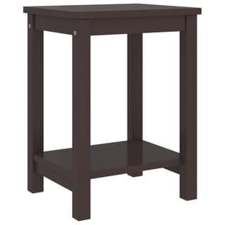 Table De Chevet Marron Foncé 35x30x47 Cm Bois De Pin Massif