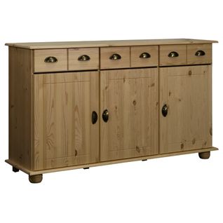 Buffet 134x39x79,5 Cm Bois De Pin Massif