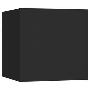 Meuble Tv Mural Noir 30,5x30x30 Cm