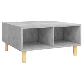 Table Basse Gris Béton 60x60x30 Cm Aggloméré