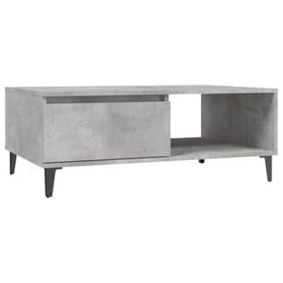 Table Basse Gris Béton 90x60x35 Cm Aggloméré