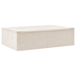 Boîte De Rangement Tissu 70x40x18 Cm Crème