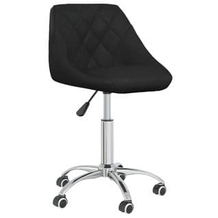 Chaise De Bureau Pivotante Noir Similicuir