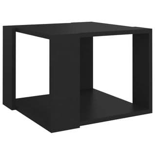Table Basse Noir 40x40x30 Cm Bois D'ingénierie