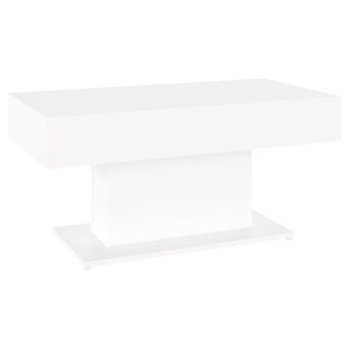 Table Basse Blanc 96x50x45 Cm Aggloméré