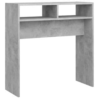 Table Console Gris Béton 78x30x80 Cm Aggloméré