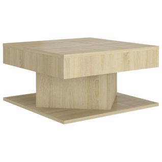 Table Basse Chêne Sonoma 57x57x30 Cm Aggloméré