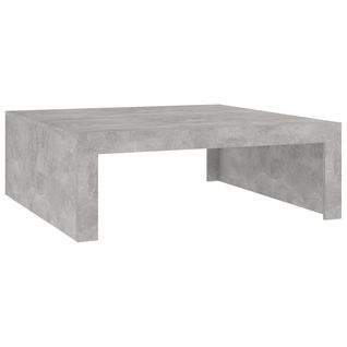 Table Basse Gris Béton 100x100x35 Cm Aggloméré