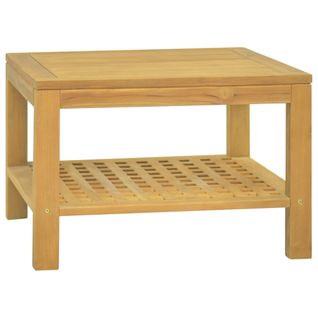 Table Basse 60x60x40 Cm Bois Massif De Teck