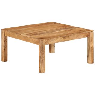 Table Basse 80x80x40 Cm Bois D'acacia Massif