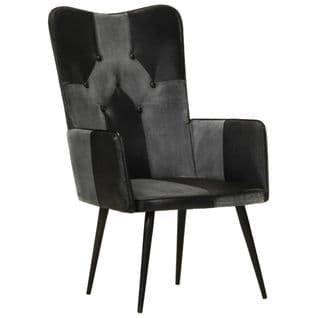 Fauteuil Accoudoir Vintage En Cuir Véritable Orwell