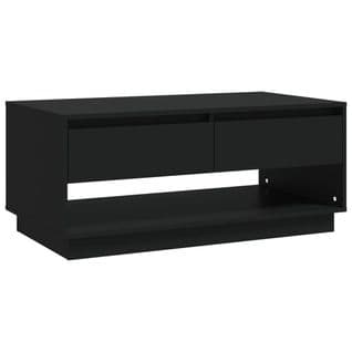 Table Basse Noir 102,5x55x44 Cm Aggloméré