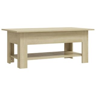 Table Basse Chêne Sonoma 102x55x42 Cm Aggloméré