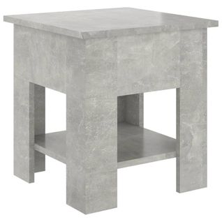 Table Basse Gris Béton 40x40x42 Cm Bois D'ingénierie