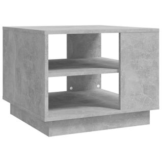 Table Basse Gris Béton 55x55x43 Cm Aggloméré