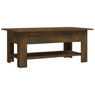 Table Basse Chêne Fumé 102x55x42 Cm Aggloméré