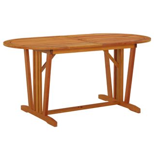 Table De Jardin 160x85x75 Cm Bois D'eucalyptus Solide