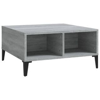 Table Basse Sonoma Gris 60x60x30 Cm Aggloméré