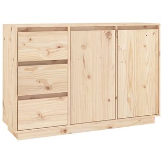 Buffet 111x34x75 Cm Bois Massif De Pin