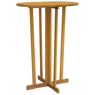 Table De Bar 90x65x105 Cm Bois De Teck Solide