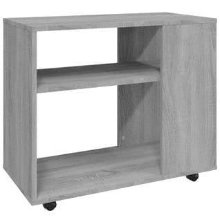 Table D'appoint Sonoma Gris 70x35x55 Cm Bois Contreplaqué