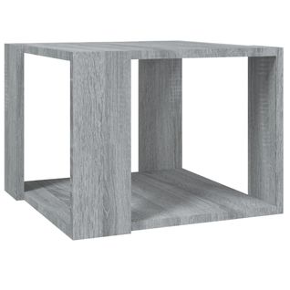 Table Basse Sonoma Gris 40x40x30 Cm Bois Contreplaqué