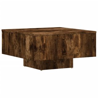 Table Basse Chêne Fumé 60x60x31,5 Cm Bois D'ingénierie