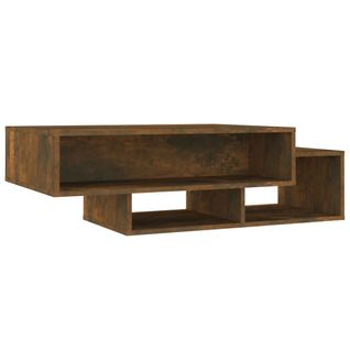 Table Basse Chêne Fumé 105x55x32 Cm Bois Contreplaqué