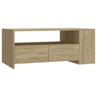 Table Basse Chêne Sonoma 102x55x42 Cm Bois D'ingénierie