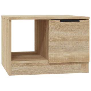 Table Basse Chêne Sonoma 50x50x36 Cm Bois Contreplaqué