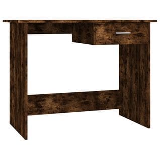 Bureau Chêne Fumé 100x50x76 Cm Bois Contreplaqué