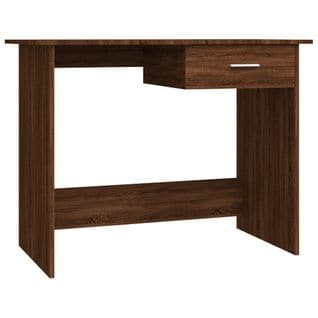 Bureau Chêne Marron 100x50x76 Cm Bois Contreplaqué