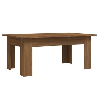 Table Basse Chêne Marron 100x60x42 Cm Bois D'ingénierie