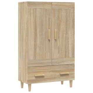 Buffet Haut Chêne Sonoma 70x31x115 Cm Bois Contreplaqué