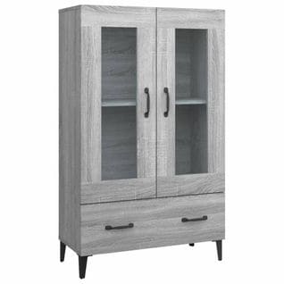 Buffet Sonoma Gris 70x31x115 Cm Bois Contreplaqué