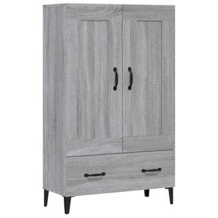 Buffet Sonoma Gris 70x31x115 Cm Bois Contreplaqué