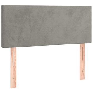 Tête De Lit Gris Clair 80x5x78/88 Cm Velours