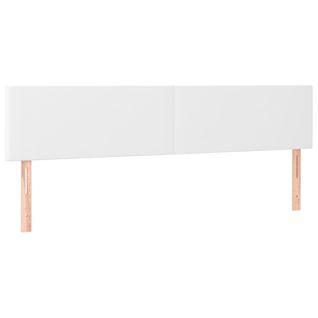 Têtes De Lit 2 Pcs Blanc 100x5x78/88 Cm Similicuir