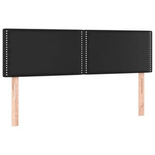 Têtes De Lit 2 Pcs Noir 72x5x78/88 Cm Similicuir