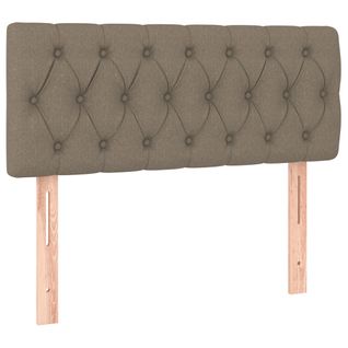 Tête De Lit Taupe 90x7x78/88 Cm Tissu