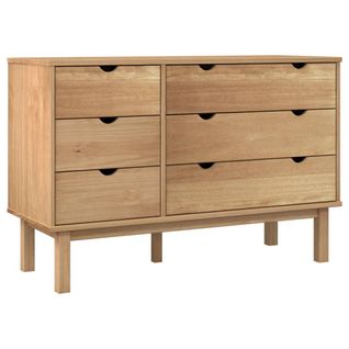 Commode Otta 111x42x73,5 Cm Bois De Pin Massif