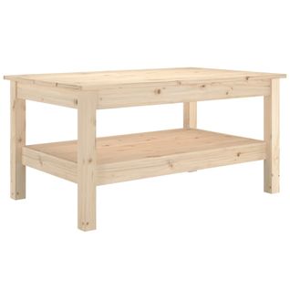 Table Basse 80x50x40 Cm Bois Massif De Pin