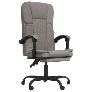 Fauteuil Inclinable De Bureau Taupe Tissu