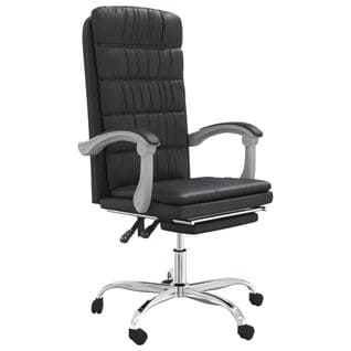 Fauteuil Inclinable De Bureau Noir Similicuir