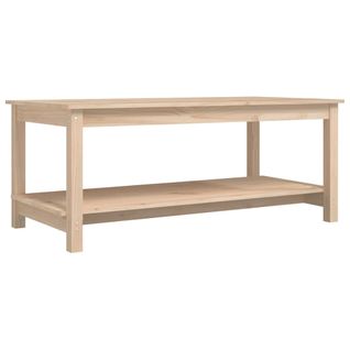 Table Basse 110x55x45 Cm Bois Massif De Pin