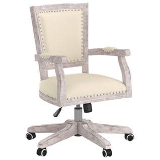 Chaise de bureau pivotante lin