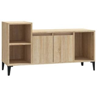 Meuble TV Chêne Sonoma 100x35x55 Cm Bois Contreplaqué